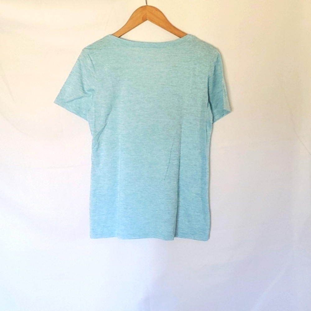 Nike Blue Heathered Short Sleeve T-Shirt Size Medium - Picture 2 of 3